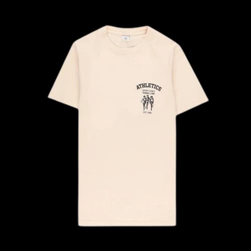 Sporty & Rich Training Camp T-Shirt 'Cream/Black'