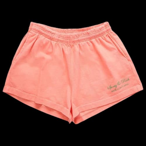 Sporty & Rich Script Logo Disco Short 'Salmon/Kelly'
