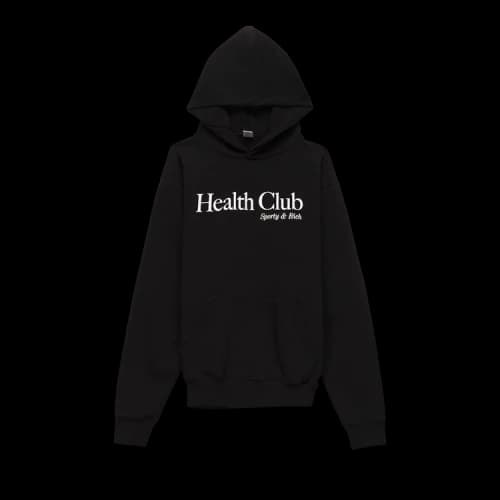 Sporty & Rich Health Club Hoodie 'Black'