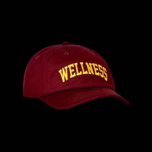 Sporty & Rich Wellness Ivy Hat 'Merlot/Gold'