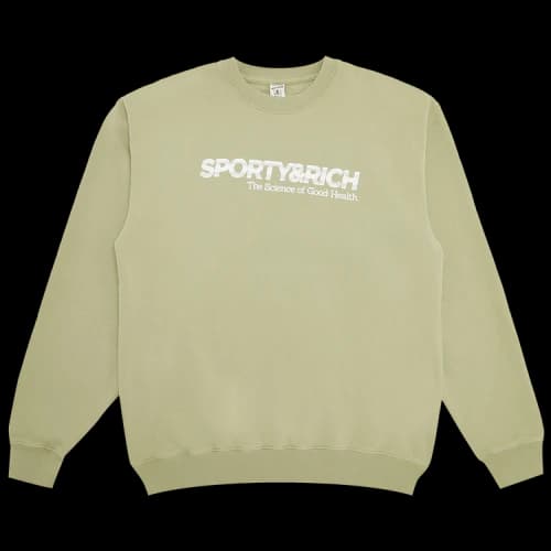 Sporty & Rich Science Logo Crewneck 'Sea'
