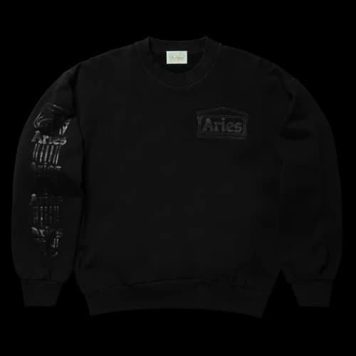Aries Column Sweatshirt 'Black'