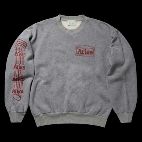 Aries Column Sweatshirt 'Grey'