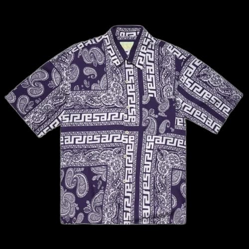 Aries Bandana Print Hawaiian Shirt 'Navy'