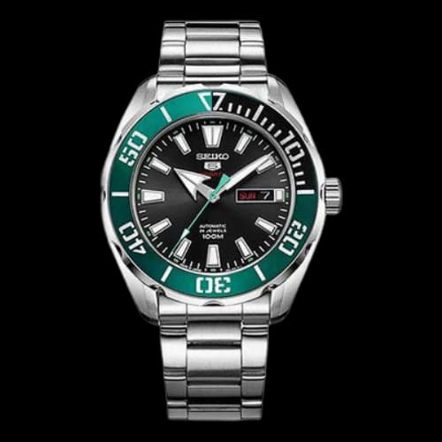 SEIKO No. 5 Green Casual Sports Mechanical Watch