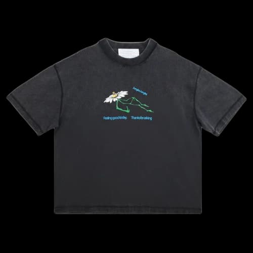 Jungles Thanks For Asking Reversible Tee 'Black'