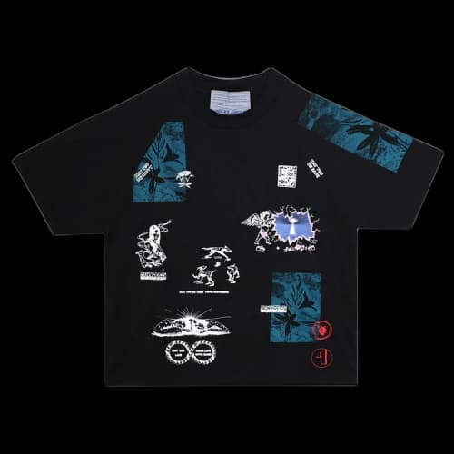 Jungles Test Print Tee 'Black'