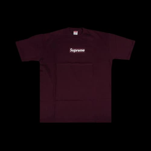 Supreme Tonal Box Logo T-Shirt 'Maroon'