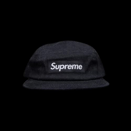 Supreme Dyed Denim Camp Cap 'Black'