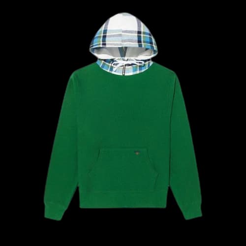 Noah Flannel Hood Sweatshirt 'Spartan Green'
