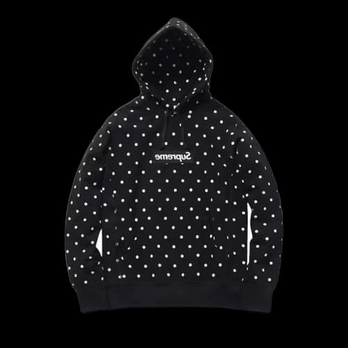 Supreme x Comme des Garçons SHIRT Polka Dot Box Logo Hooded Sweatshirt 'Black'