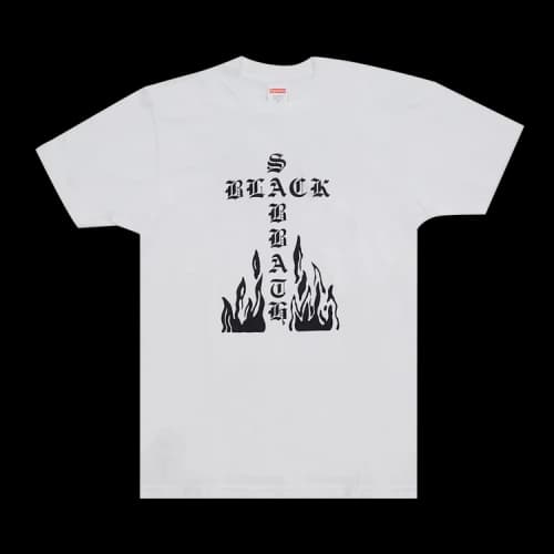 Supreme Black Sabbath Cross Tee 'White'