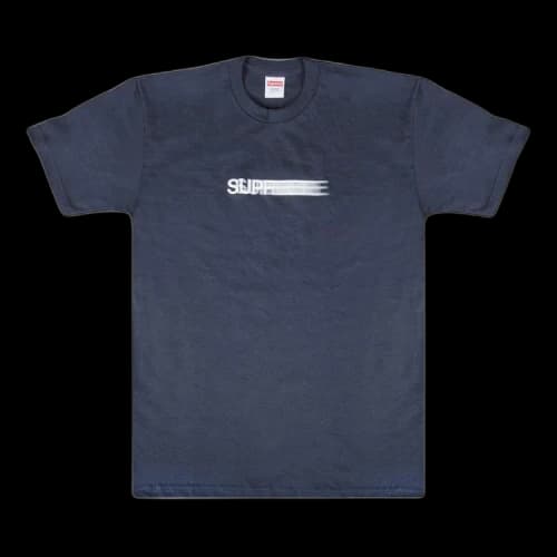 Supreme Motion Logo T-Shirt 'Navy'