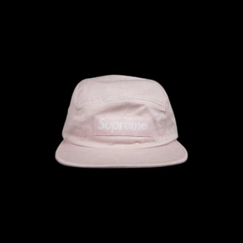 Supreme Washed Chino Twill Camp Cap 'Pink'