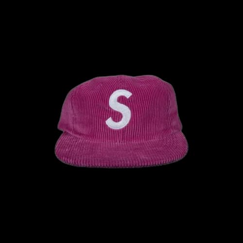 Supreme Corduroy S Logo 6-Panel 'Magenta'