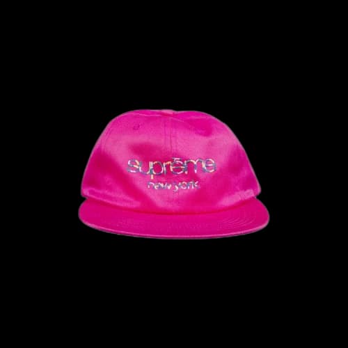 Supreme Multicolor Twill Classic Logo 6-Panel Cap 'Pink'