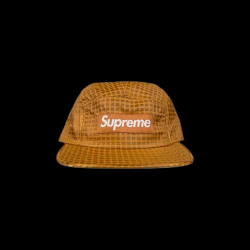 Supreme Metallic Check Camp Cap 'Orange'