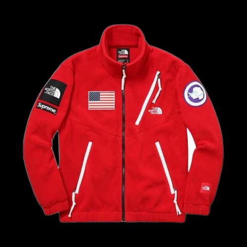 Supreme x The North Face Trans Antarctica Expedition Fleece Jacket 'Red'