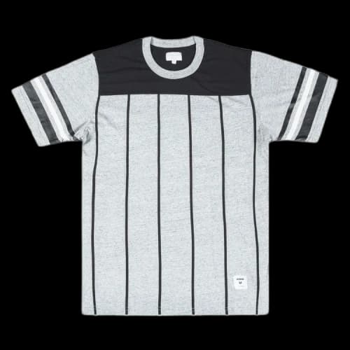 Supreme Pinstripe Short-Sleeve Football T-Shirt 'Grey'