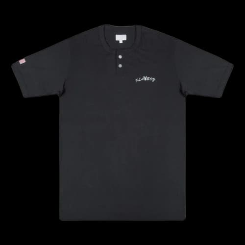 Supreme x Playboy Short-Sleeve Henley Top 'Black'