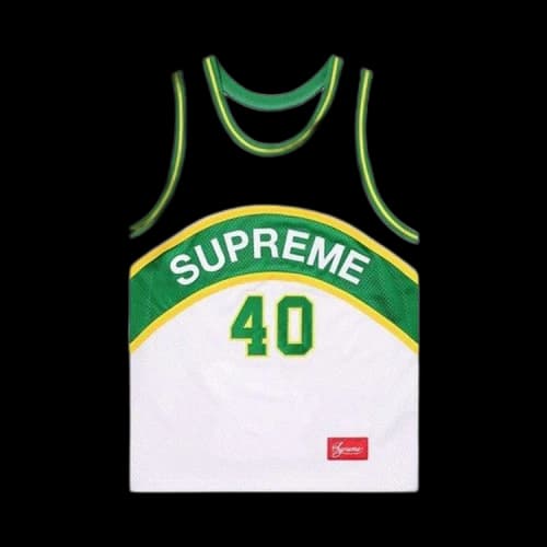 Supreme Curve Basketball Jersey 'White'