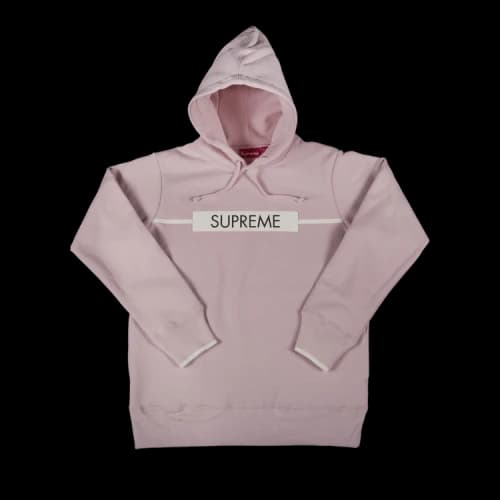 Supreme Chest Twill Tape Hooded Sweatshirt 'Lavender'
