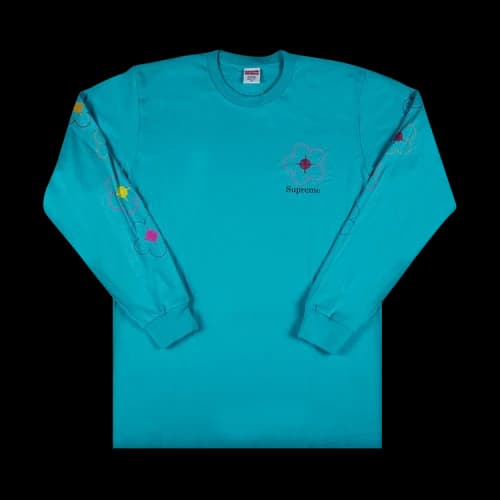 Supreme Been Hit Long-Sleeve Tee 'Aqua'