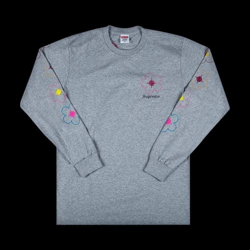 Supreme Been Hit Long-Sleeve Tee 'Grey'