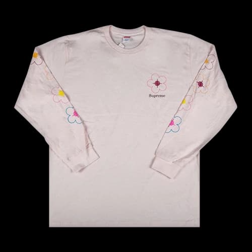Supreme Been Hit Long-Sleeve Tee 'Pale Pink'