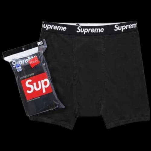 Supreme Hanes Boxer Briefs (4 Pack) 'Black'