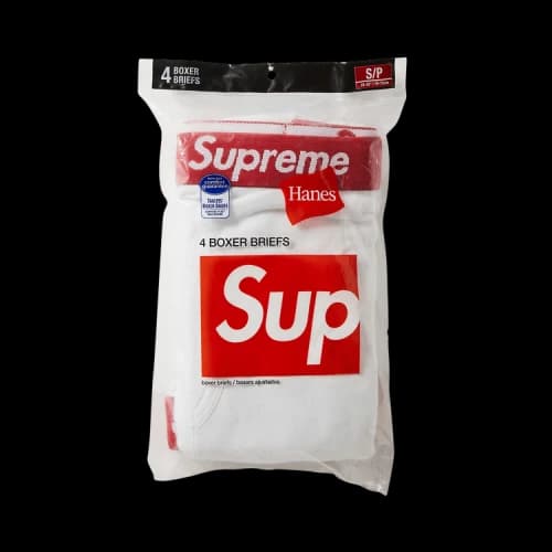 Supreme x Hanes Boxer Briefs (4 Pack) 'White'