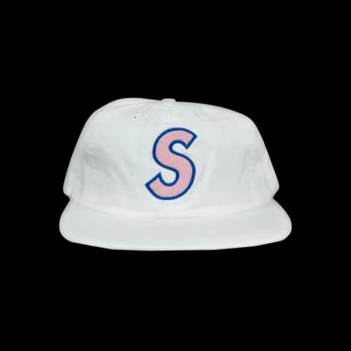 Supreme Felt S-Logo 6-Panel Cap 'White'