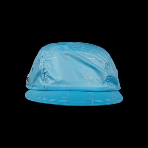 Supreme x Lacoste Reflective Grid Nylon Camp Cap 'Blue'
