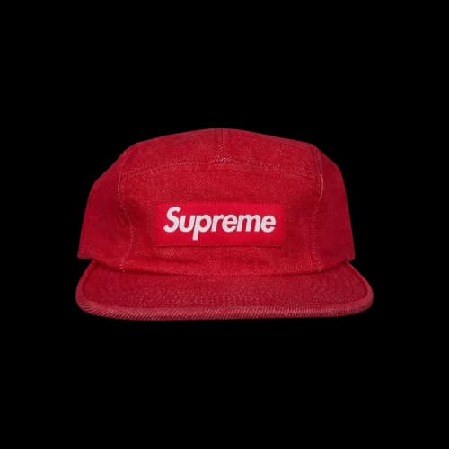 Supreme Denim Camp Cap 'Red'