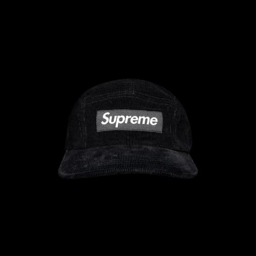 Supreme Corduroy Camp Cap 'Black'