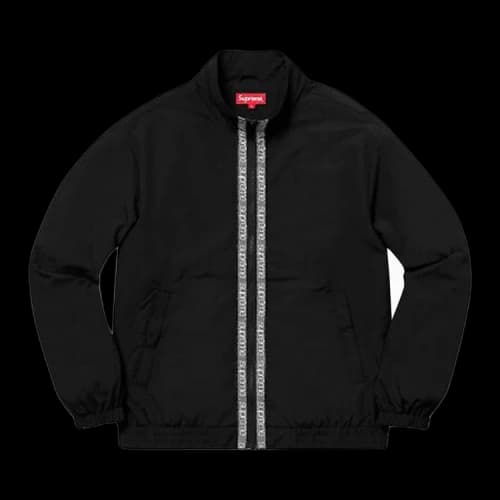 Supreme Classic Logo Taping Track Jacket 'Black'
