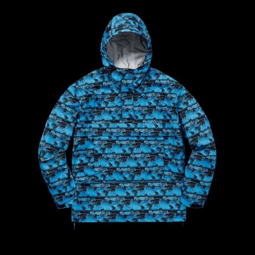 Supreme World Famous Taped Seam Hooded Pullover 'Blue'