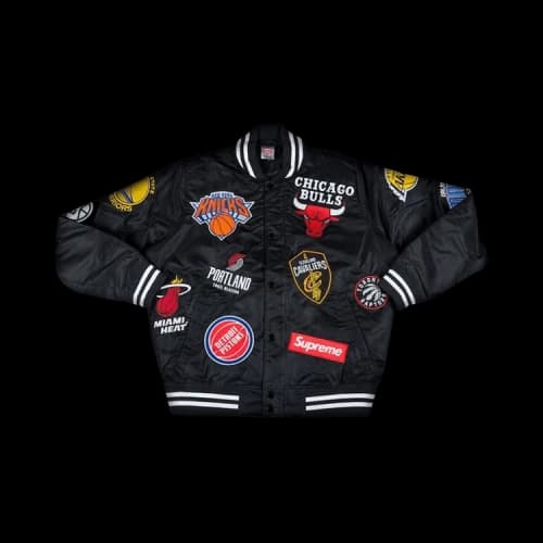Supreme x Nike x NBA Teams Warm Up Jacket 'Black'