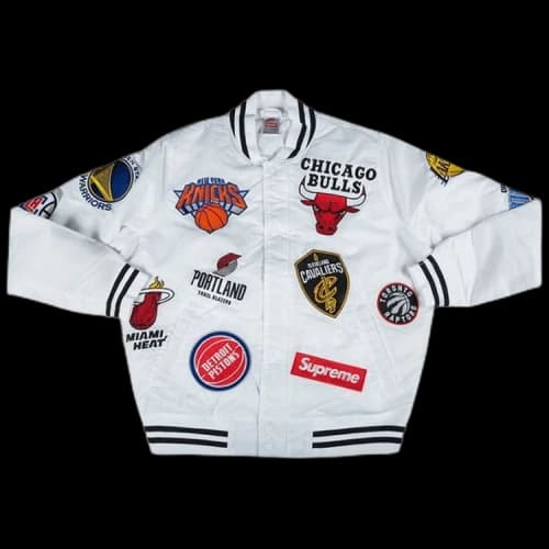 Supreme x Nike x NBA Teams Warm Up Jacket 'White'