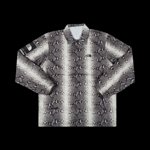 Supreme x The North Face Snakeskin Taped Seam Coaches Jacket 'Black'