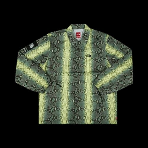 Supreme x The North Face Snakeskin Taped Seam Coaches Jacket 'Green'
