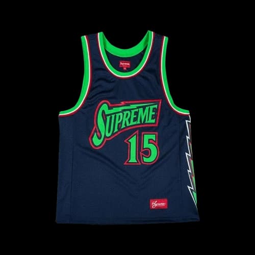 Supreme Bolt Basketball Jersey 'Navy'