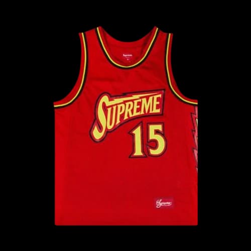 Supreme Bolt Basketball Jersey 'Red'