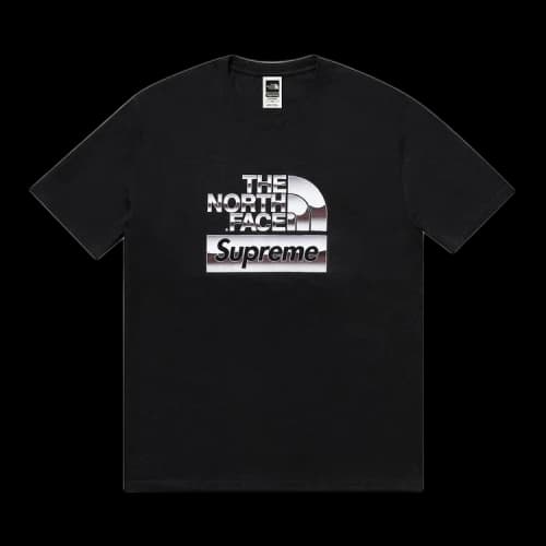 Supreme The North Face Metallic Logo T-Shirt 'Black'