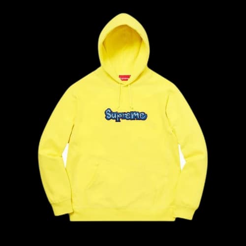 Supreme Gonz Logo Hooded Sweatshirt 'Lemon'
