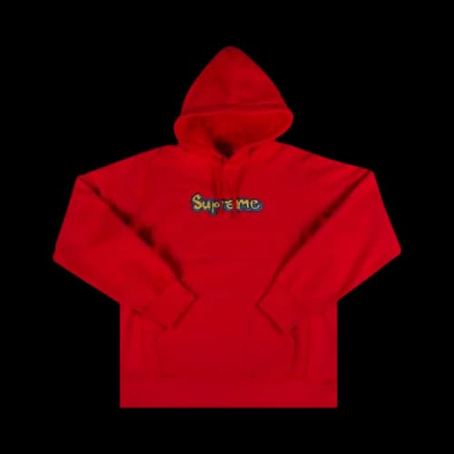 Supreme Gonz Logo Hooded Sweatshirt 'Red'