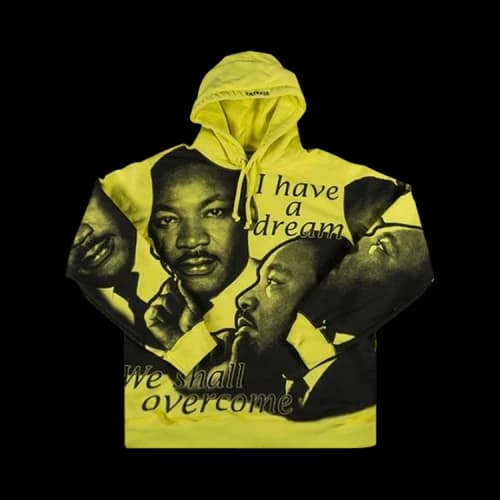 Supreme MLK Hooded Sweatshirt 'Lemon'