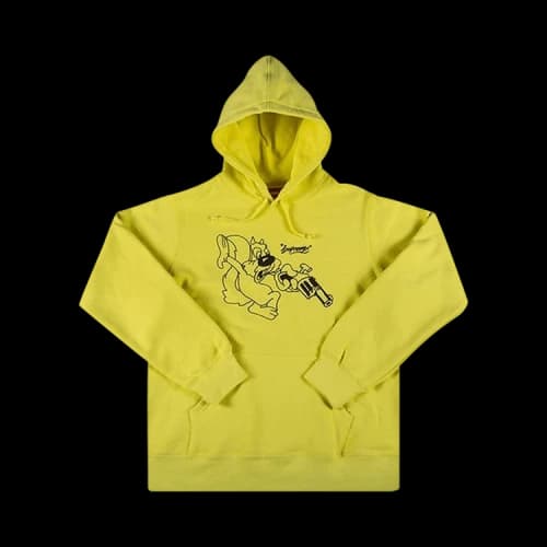 Supreme Lee Hooded Sweatshirt 'Lemon'