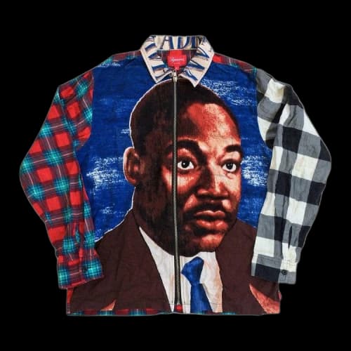 Supreme MLK Zip Flannel Shirt 'Multi'