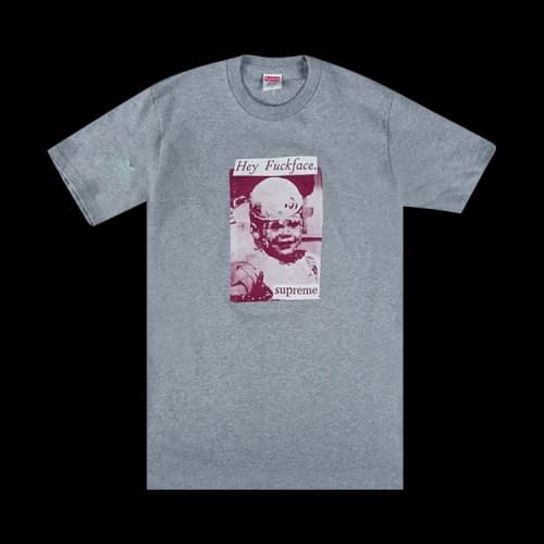 Supreme Fuck Face Tee 'Heather Grey'